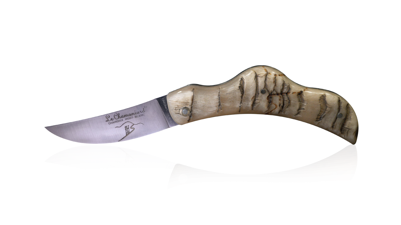Petit couteau pliant artisanal en corne de bélier