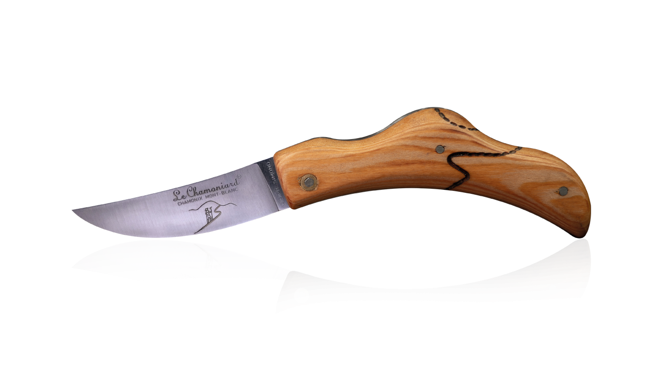 Petit couteau pliant artisanal en mélèze